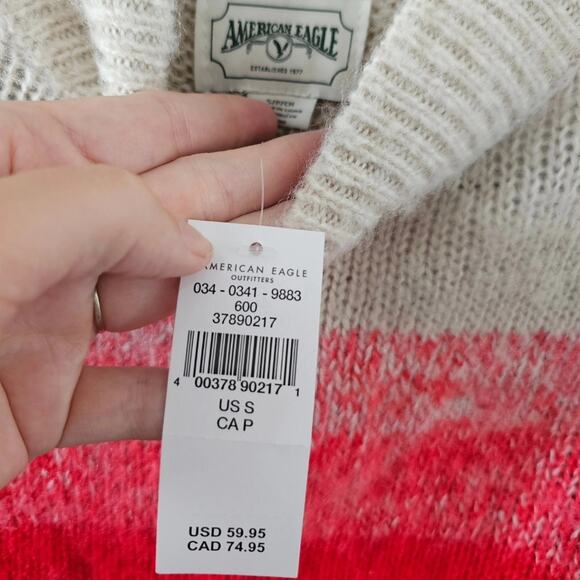 NWT American Eagle Boxy Striped Sweater - Picture 6 of 6